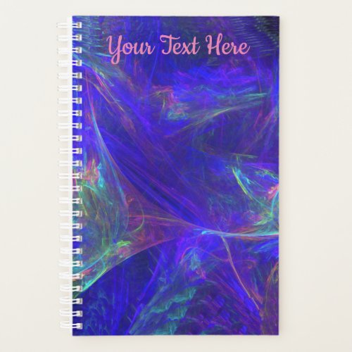 Abstract Design of Swirls of Misty Bright Colors Planner