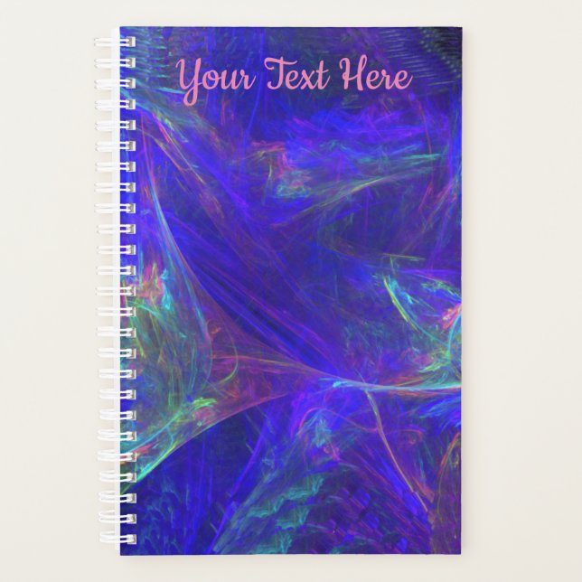 Abstract Design of Swirls of Misty Bright Colors Planner (Front)