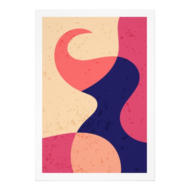 Abstract Design shapes Photo Print (Front)