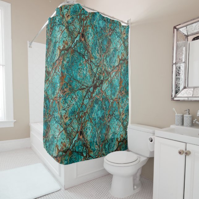 Abstract Design Shower Curtain (In Situ)