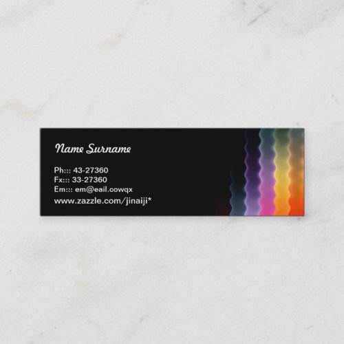 abstract design skinny business card