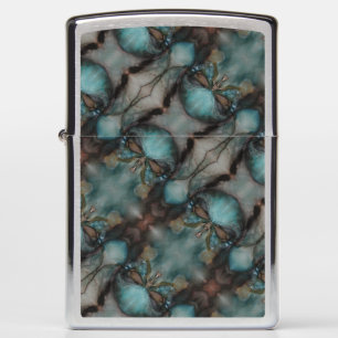 Abstract Design Spooky Viking Native American Mask Zippo Lighter