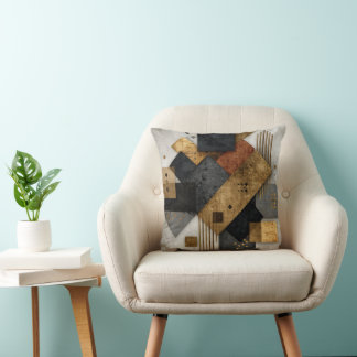Abstract design throw pillow