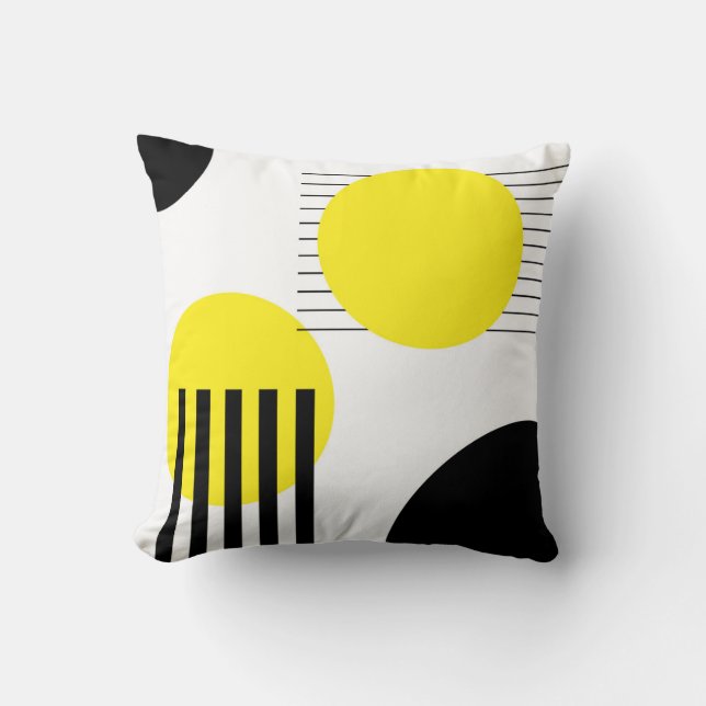 Abstract design throw pillow (Front)