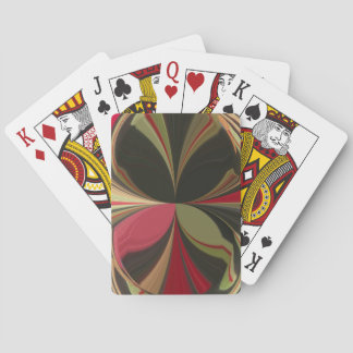Abstract Design with Flowing Lines Art Print Poker Cards