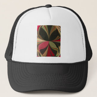 Abstract Design with Flowing Lines Art Print Trucker Hat