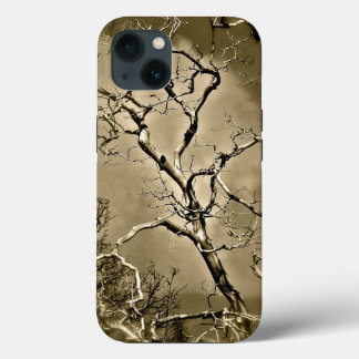 ABSTRACT DESIGN WITH TREE BRANCHES ILLUSION iPhone 13 CASE