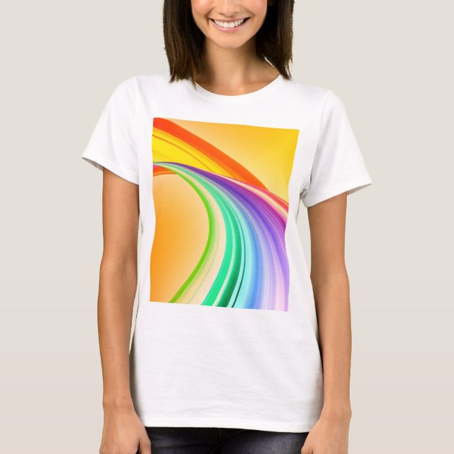 Abstract Design Yellow Orange Background-10527 T-Shirt (Front)