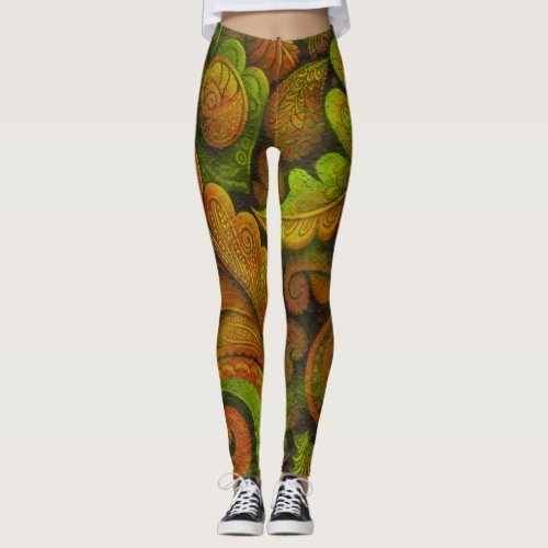 Abstract designe with gentle colors leggings