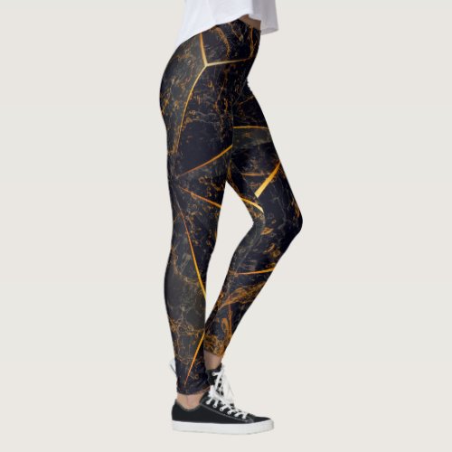 Abstract designe with geometric pattern leggings