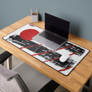 Abstract desk mat