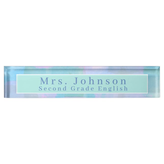 Abstract Desk Name Plate (Front)