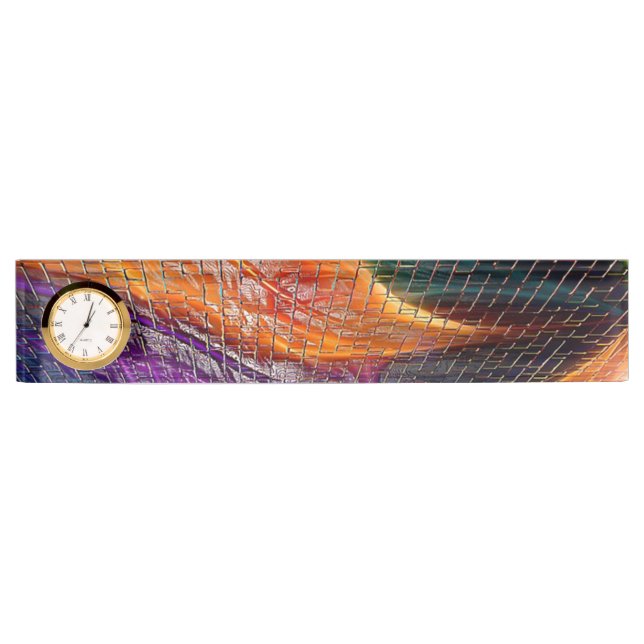 Abstract Desk Name Plate (Front)