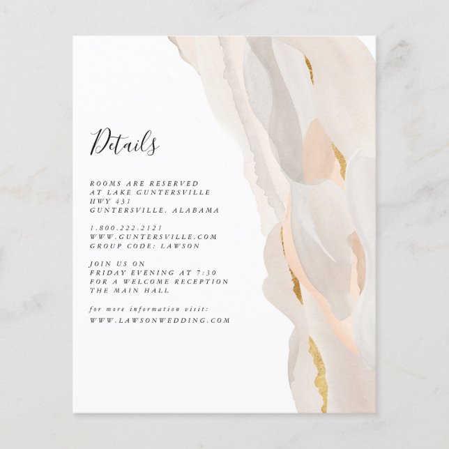 Abstract Details Card | Budget Flyer (Front)