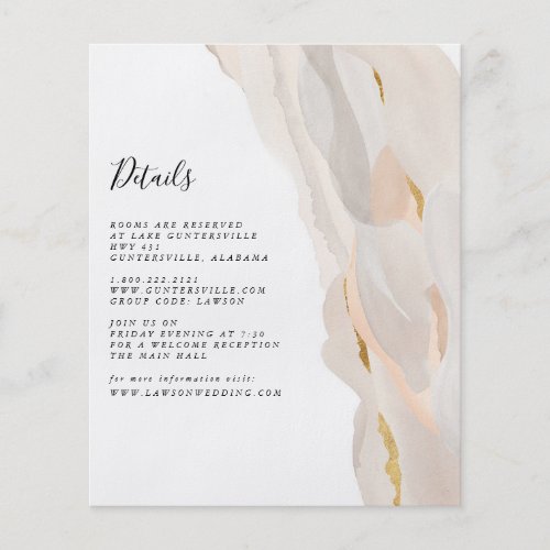 Abstract Details Card  Budget Flyer