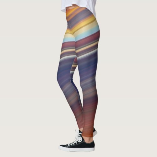 abstract diagonal leggings
