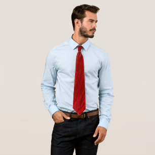 Abstract diagonal shades of red design neck tie