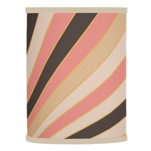 Abstract diagonal stripes spring colors coral  lamp shade