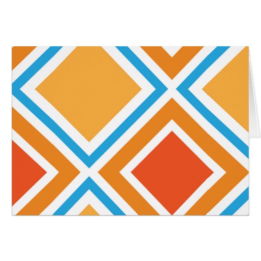 Abstract diamond geometrical cards (Front Horizontal)