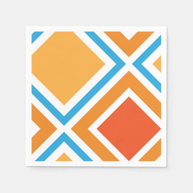 Abstract diamond geometrical napkins (Front)