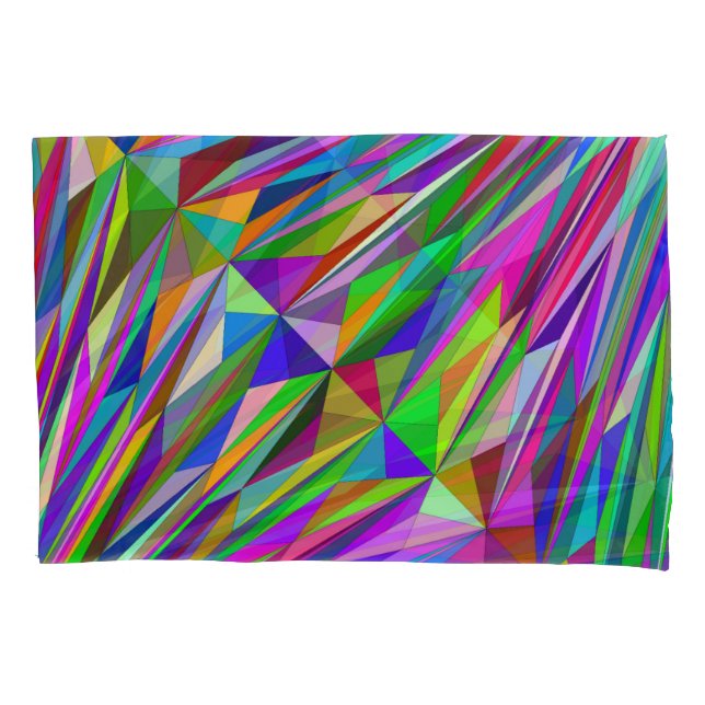 Abstract Diamond Pillow Case (Front-Left)