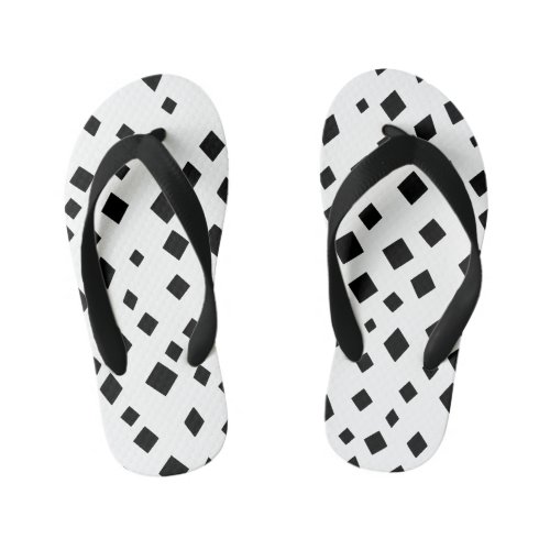 Abstract Diamond Shape Pattern Kids Flip Flops