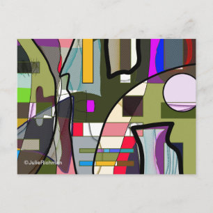 Abstract Digital Exploration Postcard
