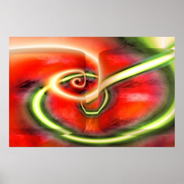 Abstract Digital Painting Print Poster (Front)