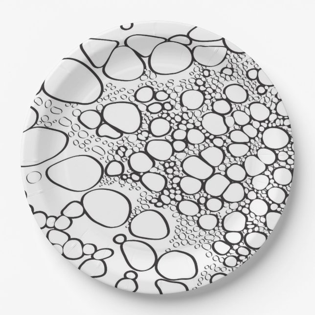 Abstract digital work 10 paper plates (Front)