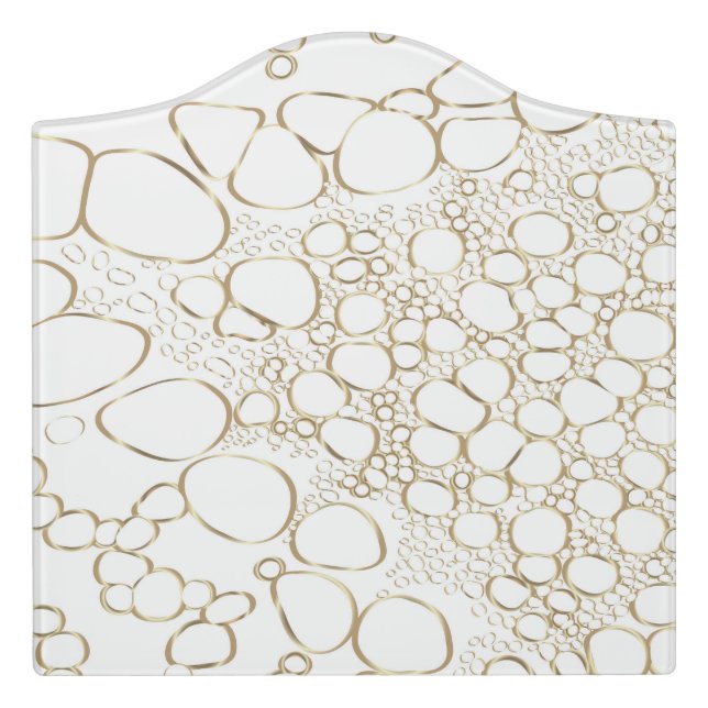 Abstract digital work 4 door sign (Large Crest Front)