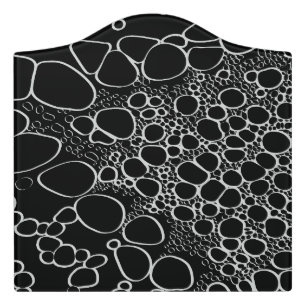 Abstract digital work 7 door sign