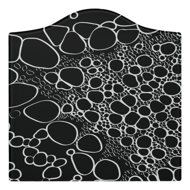 Abstract digital work 7 door sign (Large Crest Front)
