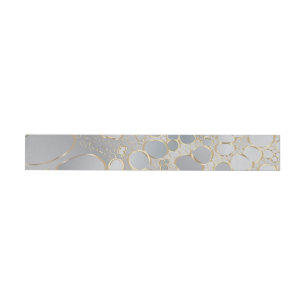 Abstract digital work wrap around label