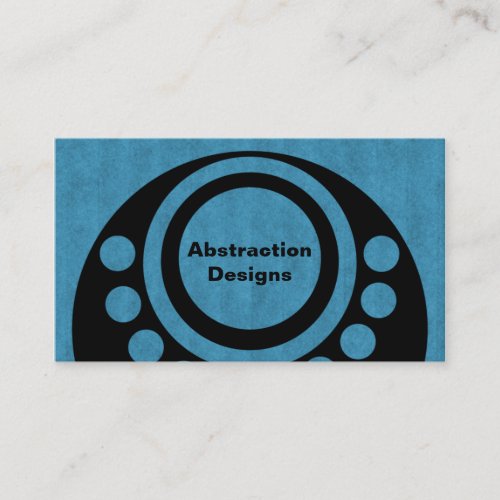 Abstract Dimensions Business Card Bold Blue Business Card