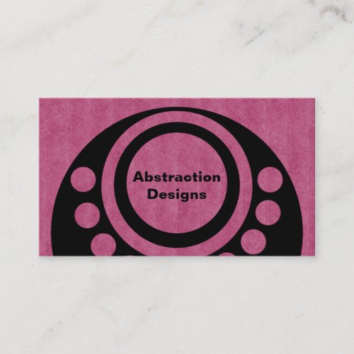 Abstract Dimensions Business Card Fuchsia Business Card