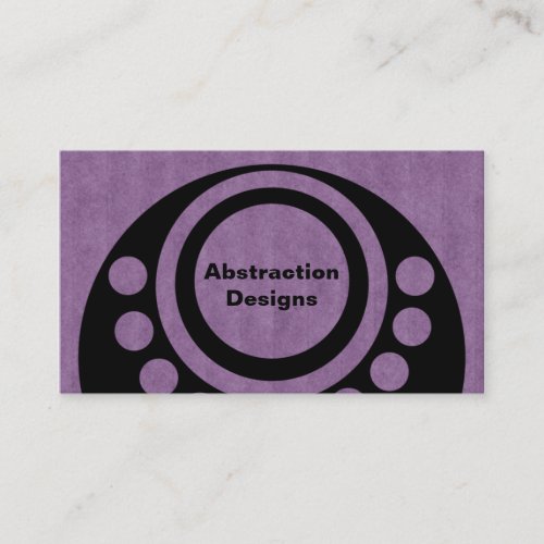 Abstract Dimensions Business Card Purple Business Card
