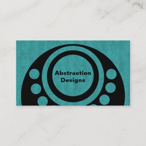 Abstract Dimensions Business Card Teal Business Card