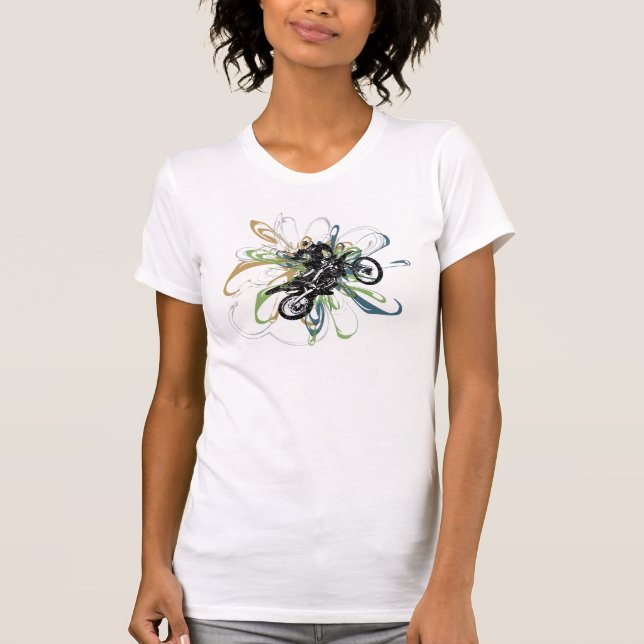 Abstract Dirt Bike Women's Shirts (Front)