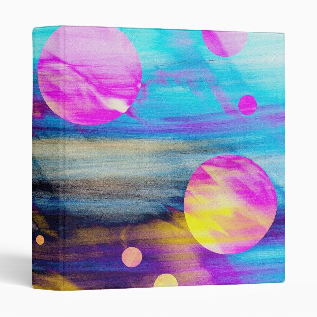 Abstract Disco Lights! Binder (Front/Spine)