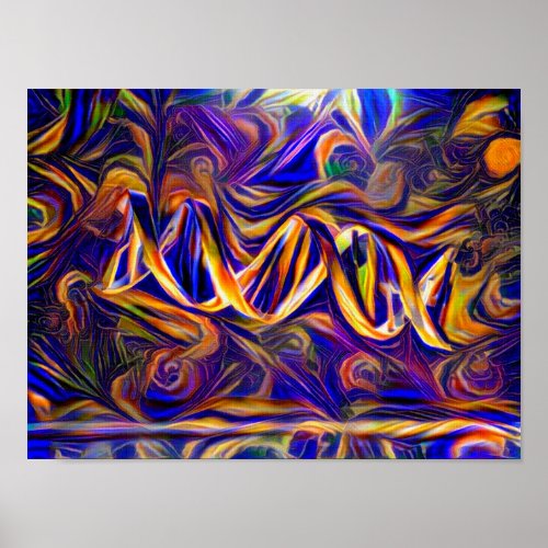 Abstract DNA Poster