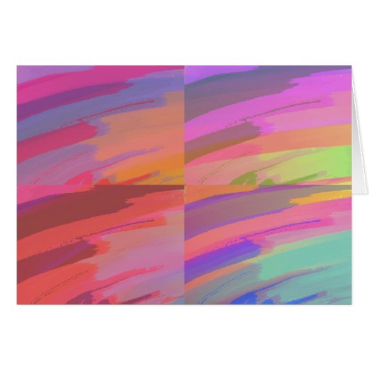 Abstract Do It Yourself Cards (Front Horizontal)