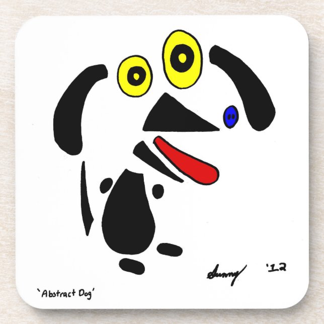 Abstract Dog Coasters - Set of 6 (Front)