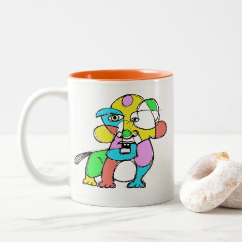 Abstract Dog Mug From Denis Gaston Art