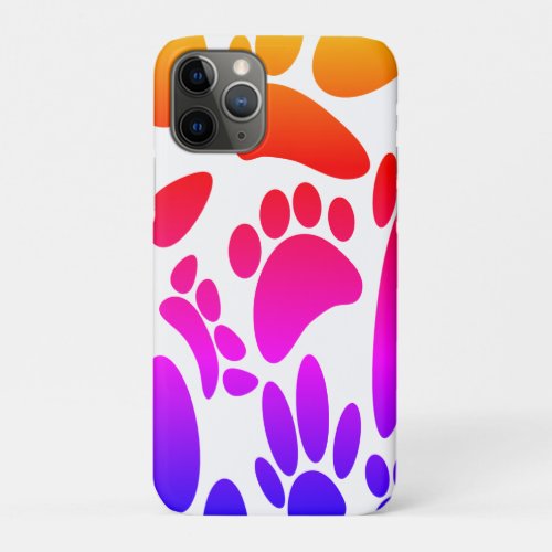 Abstract Dog Pawprint iPhone 11 Pro Case