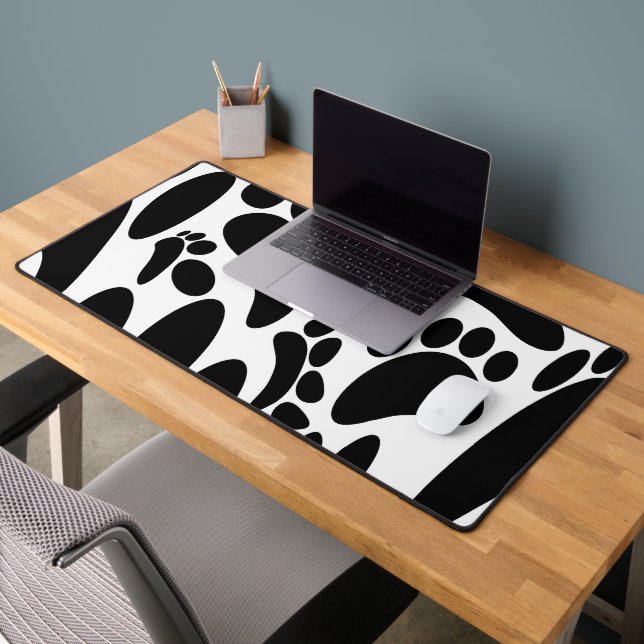 Abstract Dog Pawprint Desk Mat (Office 2)