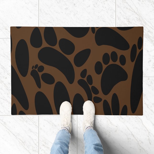 Abstract Dog Pawprint Doormat (Indoor)