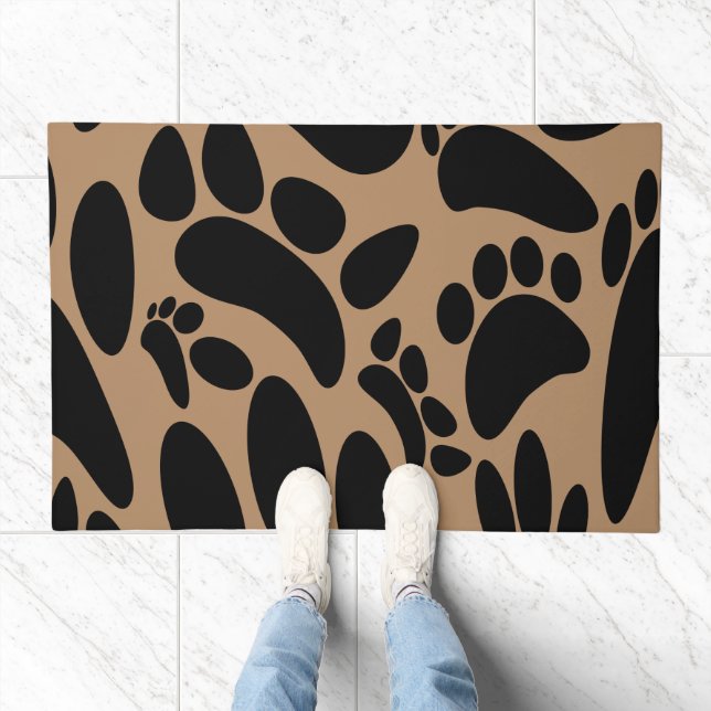 Abstract Dog Pawprint Doormat (Indoor)