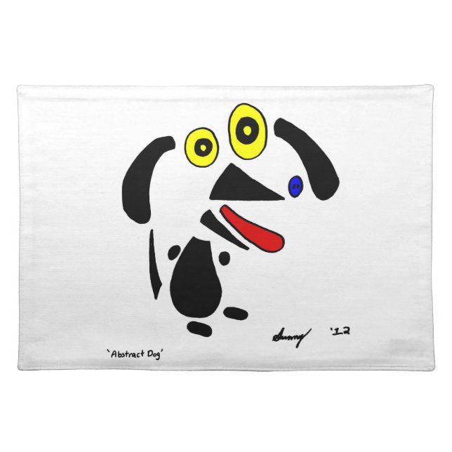Abstract Dog Placemat (Front)