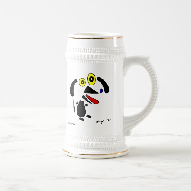 Abstract Dog Stein (Right)
