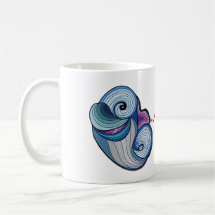 Abstract Dolphin Coffee Mug